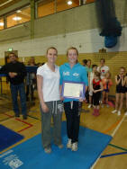 Livi getting Jack Petchey from Vanessa