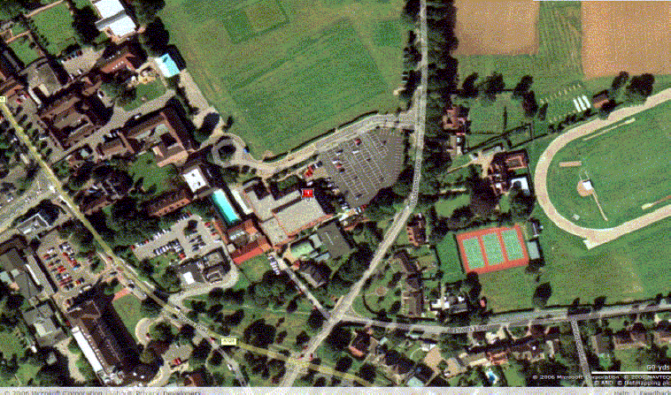 Screen shot of Windows Local Live aerial view of training venue